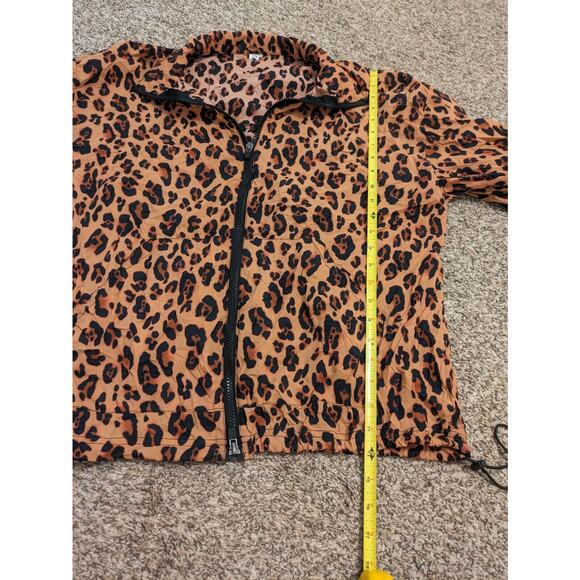 Fabletics Women's Jacket Windbreaker Animal Print Full Zip Size L/XL. - Picture 4 of 5